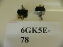 (ON)/OFF Momentary Double Pole Chrome Toggle Switch. Emergency Start, Battery Parallel. Carling Part # 6GK5E-78. 4 Screw Terminals.