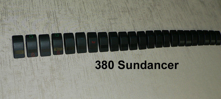 KIT - 380 / 410 Sundancer 1999-2002 Replacement Carling Switch Covers/Actuators