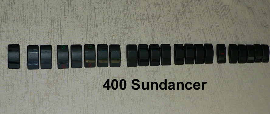 KIT - Replacement Carling Switch Covers/Actuators for 1996-2000 400 Sundancer