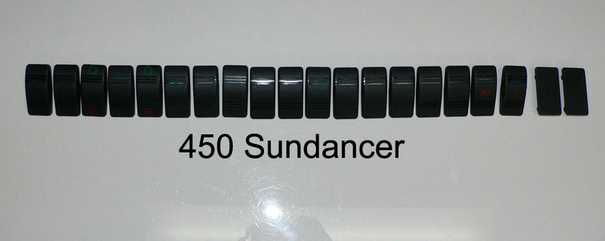 KIT - 450 Sundancer 1995-1998 Replacement Carling Switch Covers/Actuators 