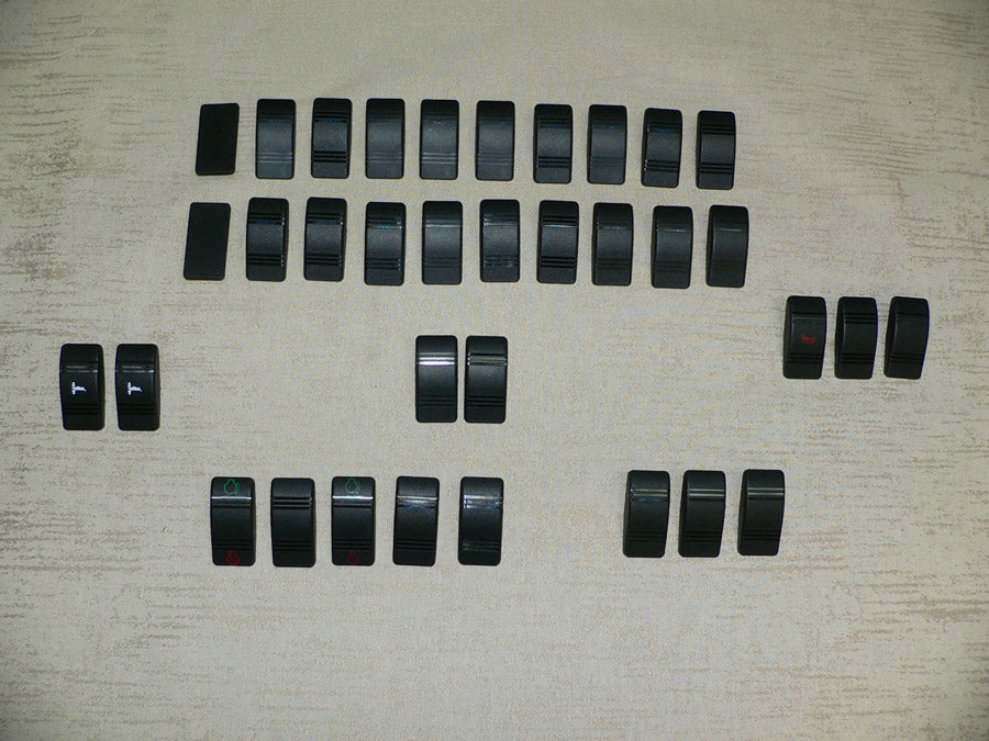 KIT - 330 / 370 Express Cruiser & 340 Amberjack 1998-2001 Replacement Carling Switch Covers/Actuators