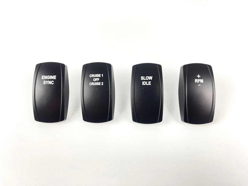 C5 Engraved Actuator/Cover Cummins Engine Control 4pc Kit