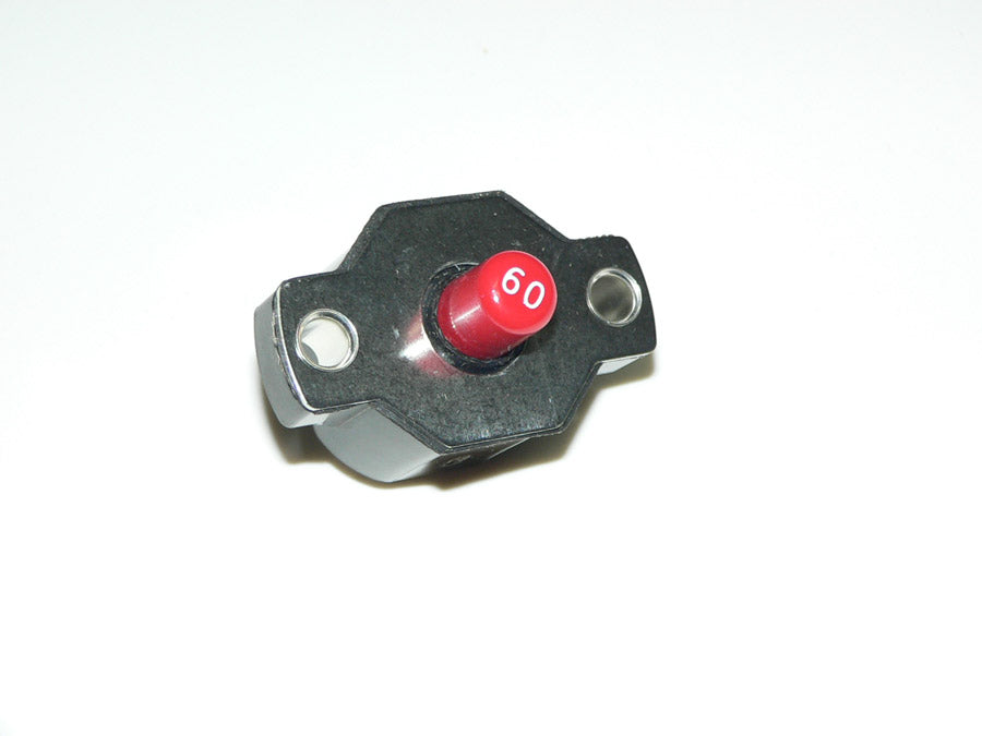 Klixon Pushbutton Circuit Breaker, Manual Reset