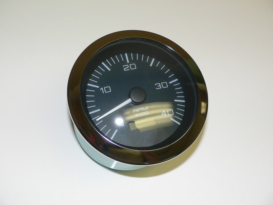 TACH-12 Volt Sea Ray replacement gauge. Tachometer 5" diesel with take-off ratio. Detroit Diesel. 69769