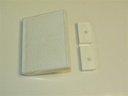 Southco Snap Type Bi-Fold Door, Living Hinge draw latch White
