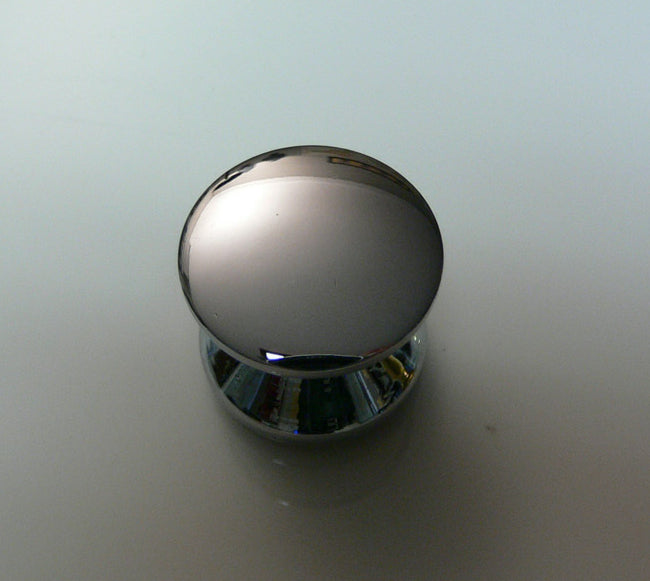 Hafele Knob for Push Button Cabinet Door / Drawer Latch - Solid Brass with Polished Chrome Plating