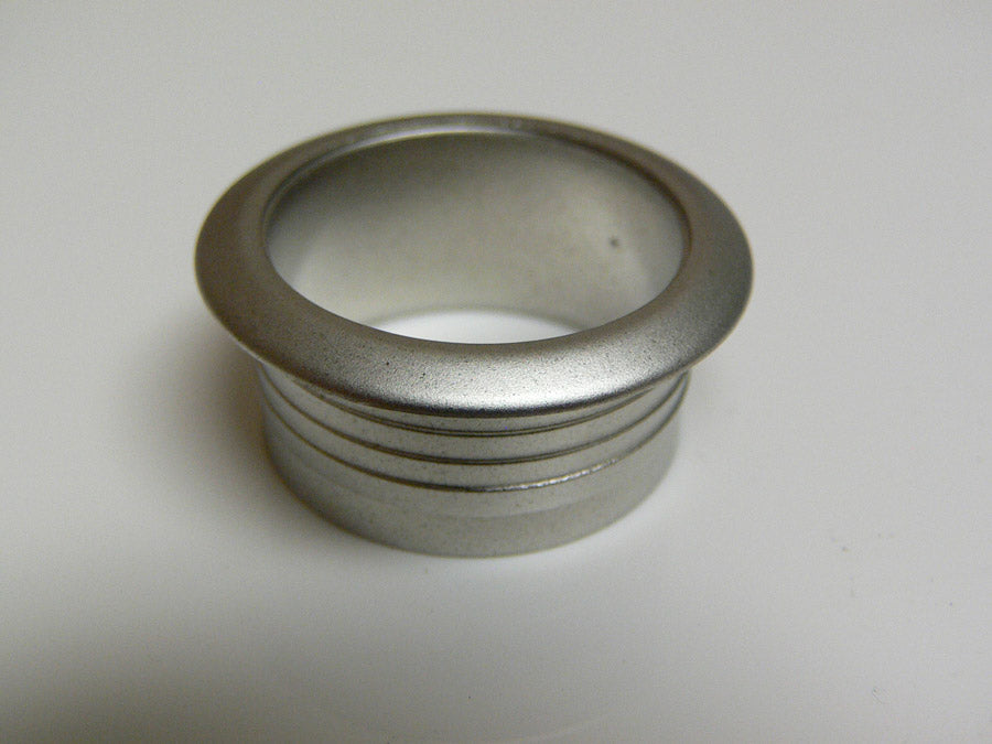 Hafele Plastic Rosette for Push Button Cabinet Door / Drawer Latch - Round, Nickel for 19mm (3/4")  Panel Thickness