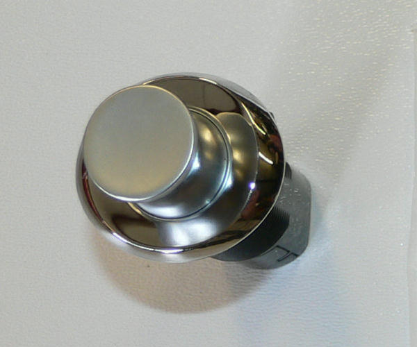 Southco Point Latch Push to Close Oval Perpendicuar Chrome/satin