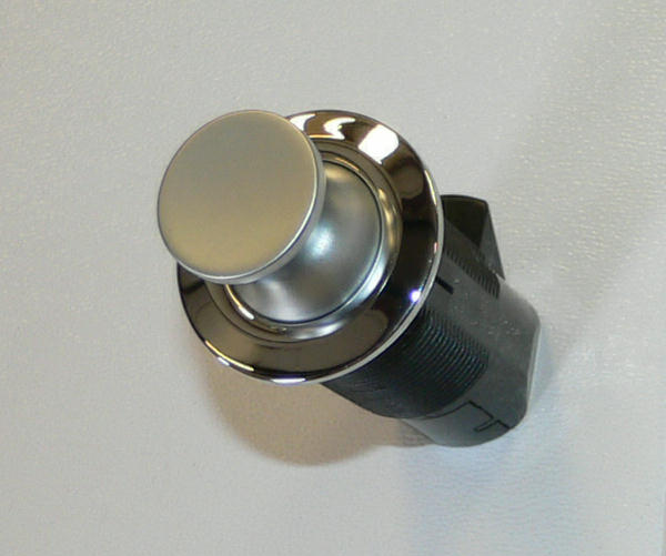 Southco Point Latch Push to Close Round Chrome/Satin