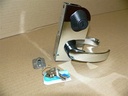 Curved Offshore Key Locking Chrome - Swing Door Lockset