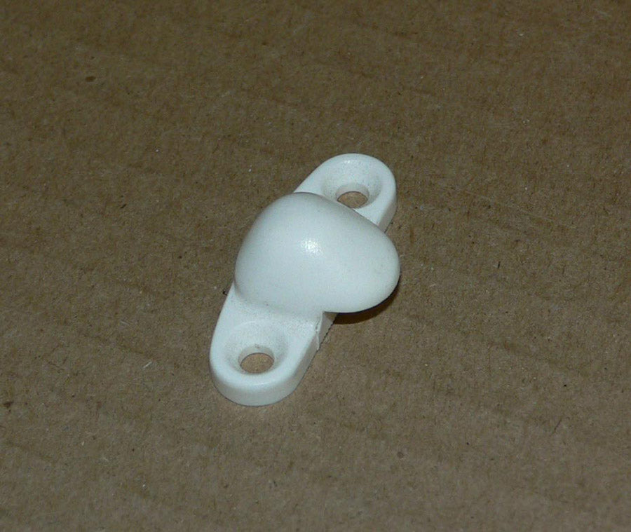 Strike / Catch for Mobella Omni Door Latches - White Plastic, Small