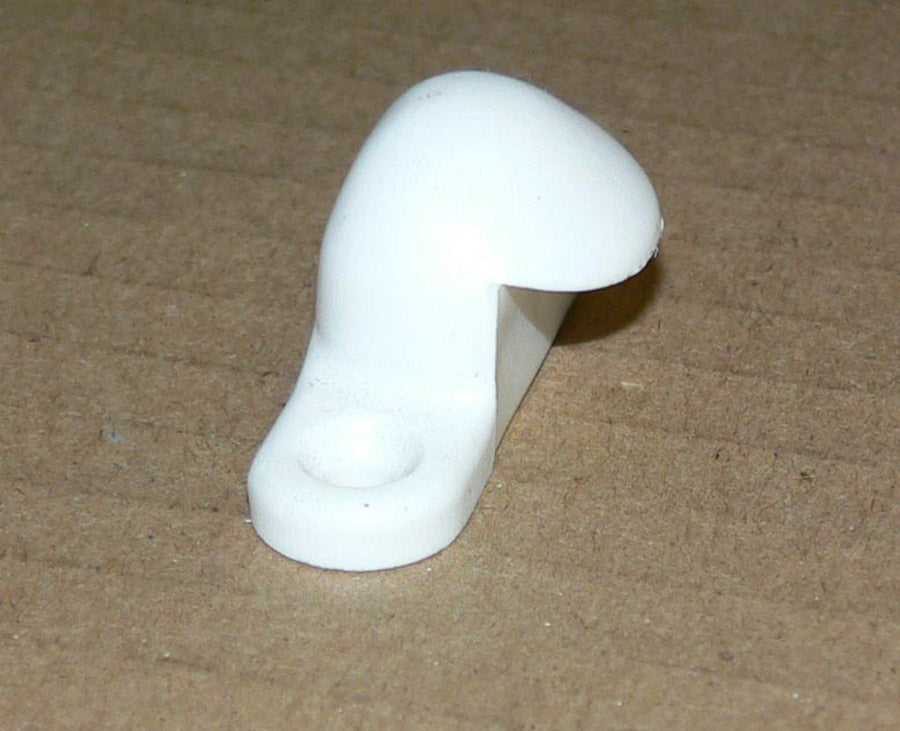Catch/Door Strike for Mobella Omni BOB door latches, Sea Ray transom doors. White Plastic, Large