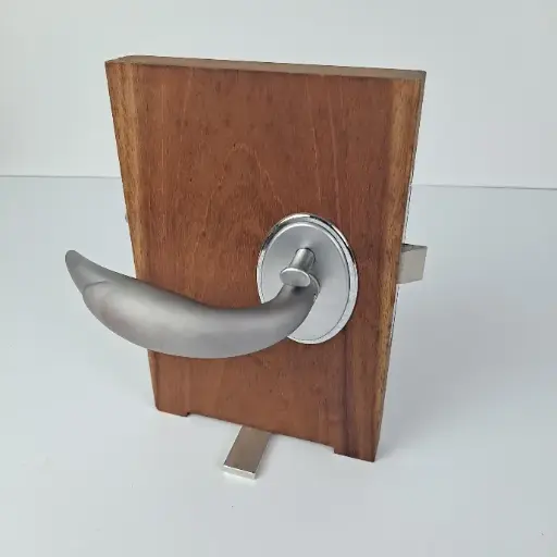 [HDW-004000] Mobella McCoy Swan Series Satin - Swing Door Lockset  (Right Hand Out)