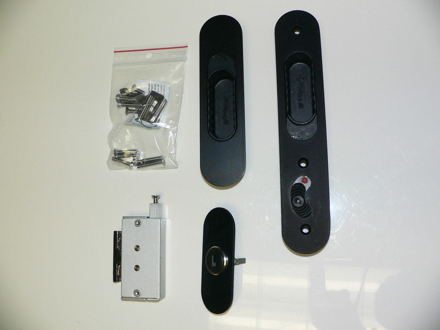 Mobella Talon Slider Door Latch Key Locking - BLACK 