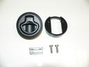 Southco M1 push to close slam latch, non-locking medium size - BLACK