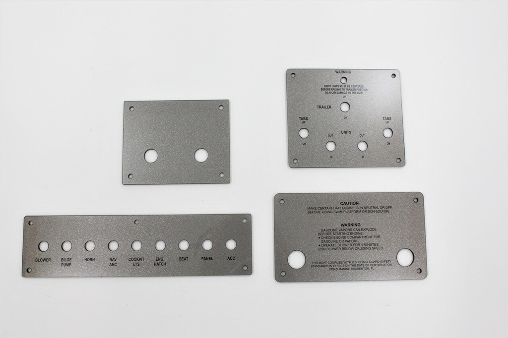 Donzi Z33 switch panel set 1987