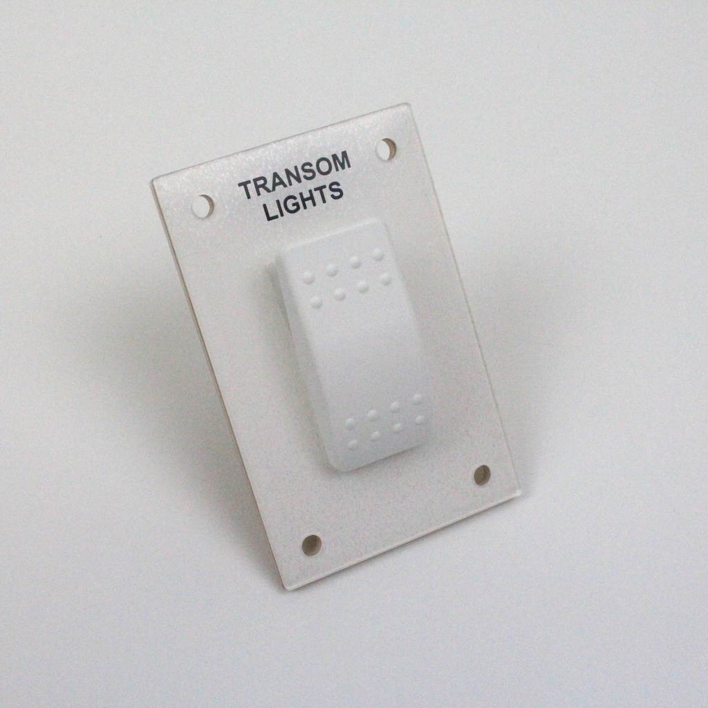Transom Light Panel White with On/On switch
