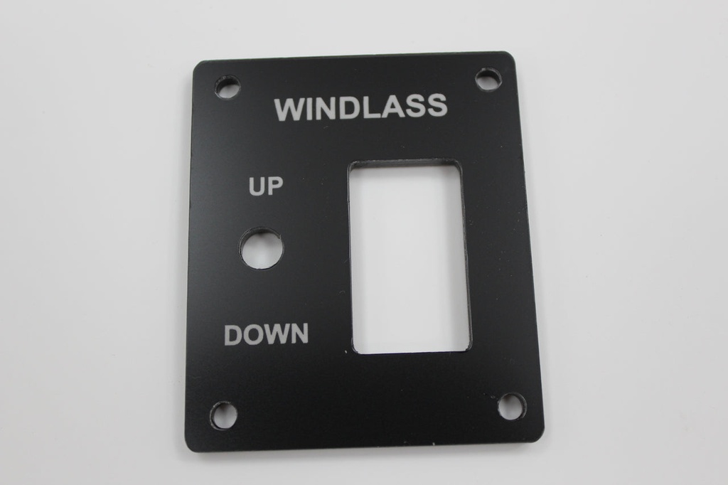 Windlass control - Rocker switch style 3" x 2.5" with indicator light provision