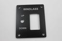 Windlass control - Rocker switch style 3" x 2.5" with indicator light provision