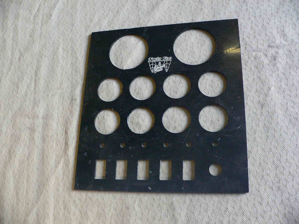 Twin Vee Dash Instrument Panel   12-1/2"L x 13-1/2"H