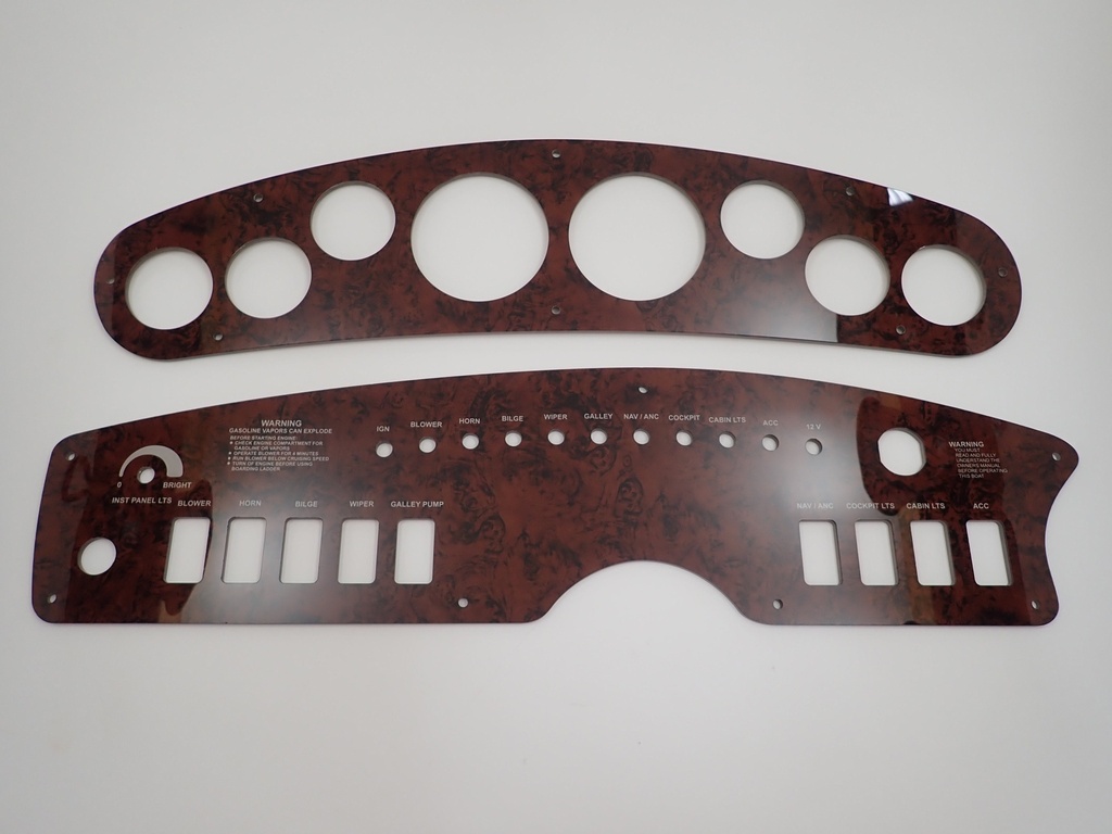 Rinker 242 Fiesta 243 Siesta Reproduction Dash Panel set 1999-2001ish