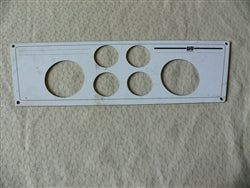 Novurania Dash Instrument Panel 2-1/4"L x 5-7/8"H