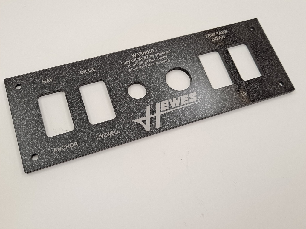 Reproduction Switch Panel for Hewes Boats