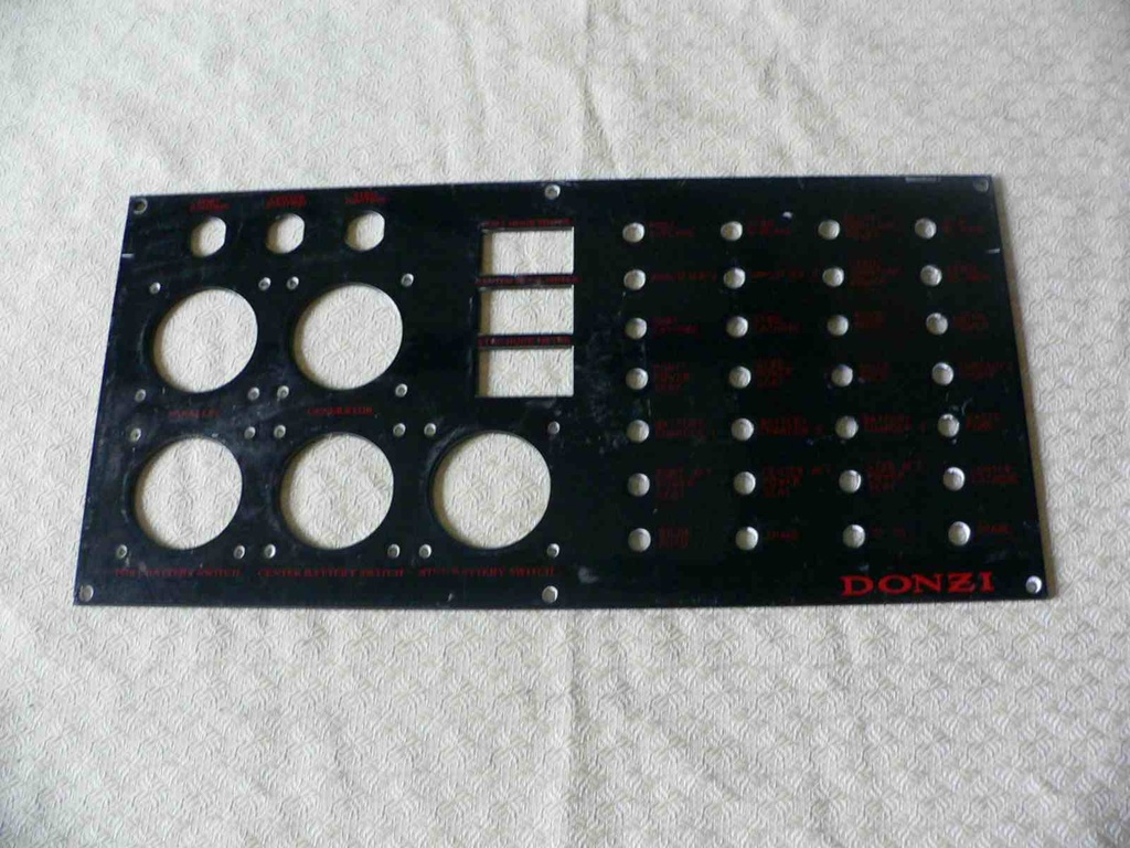 Donzi Dash Instrument  Panel 13, 17-1/4"L x 8-3/8"H