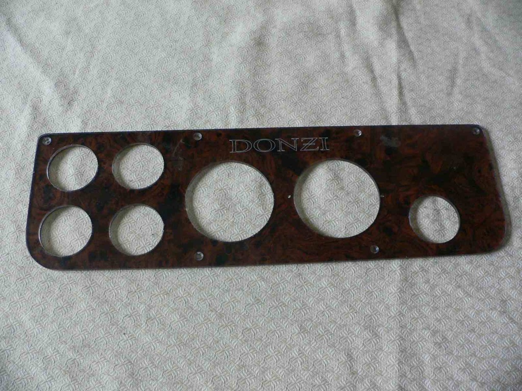 Donzi Dash Instrument Panel 10, 19-1/4"L x 5-7/8"H
