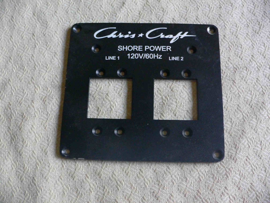 Chris Craft Dash Instrument Panel  5-1/2"L x 5"H