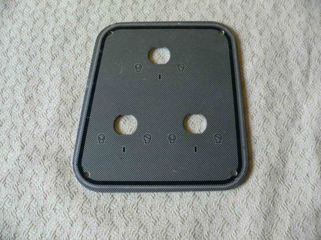 Aquasport Dash Instrument Panel 6"L x 6-1/2"H