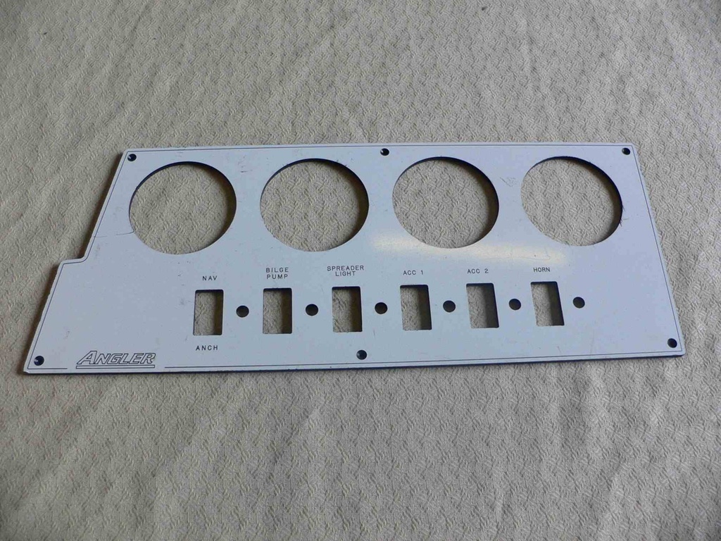 Angler Dash Instrument Panel 19-1/4"L x 7-5/8"H.