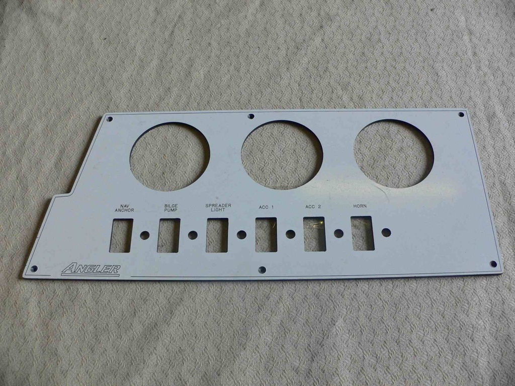 Angler Dash Instrument Panel 18-3/16"L x 7-5/8"H