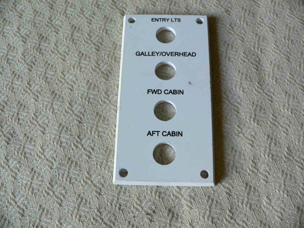 Angler Dash Instrument Panel 2-1/4"L x 4-7/16"H