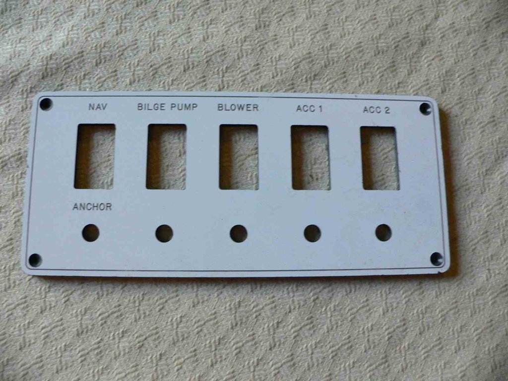 Angler Dash Instrument Panel  9"L x 4"H