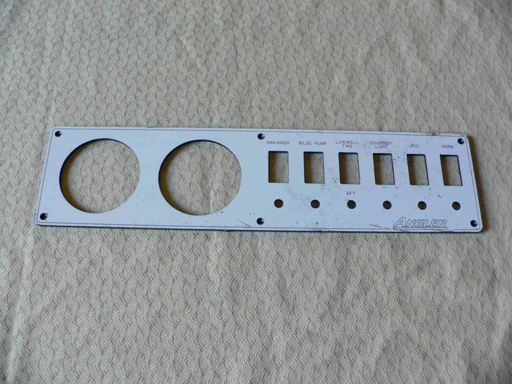 Angler Dash Instrument Panel 18"L x 4-1/2"H