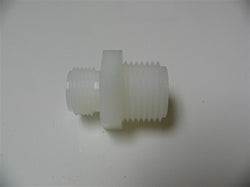 Scandvik Part #10961 Nylon adapter male 3/8" BSP to male 1/2" NPT.