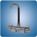 Scandvik Folding mixer faucet with tall J-spout