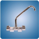 Scandvik folding mixer with double bend spout