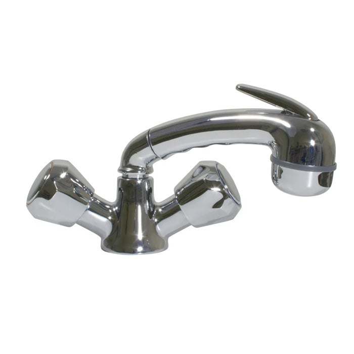 Scandvik 46019 Standard family mixer with chrome Euro pullout sprayer