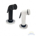 10197 shower. 10279 white std straight sprayer,10321 10' white nylon hose, grommet
