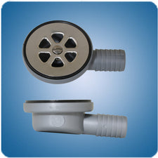 Scandvik Part #10307 Shower drain low profile 90 degree 1" outlet