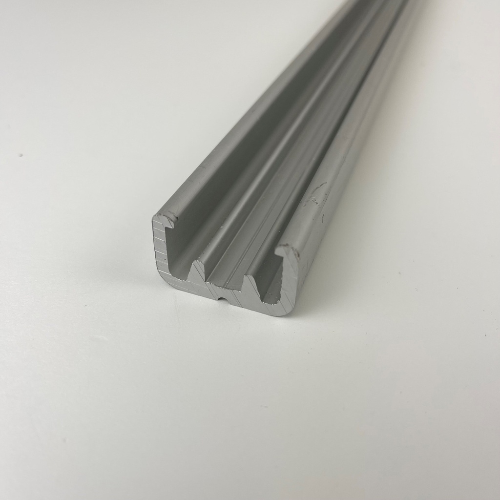Roller Ball Door Track - Silver - Top or Bottom Track Only - Sold by the foot