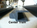 Roller Truck Sliding Door Track - Center Style Door Train Only - Sold by the foot