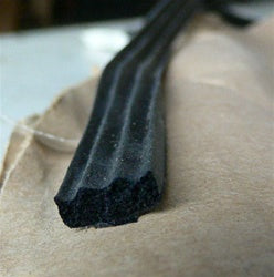 Rubber Seal with Adhesive Backing 3/8" wide x 3/16" height