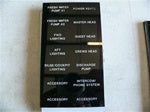 Sea Ray switch circuit breaker identification panel plate 1627272