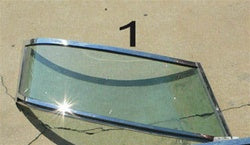 Sea Ray starboard side curved windshield section, unknown application smaller than 360DA