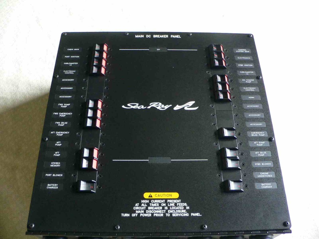 SeaRay Main DC Breaker Panel