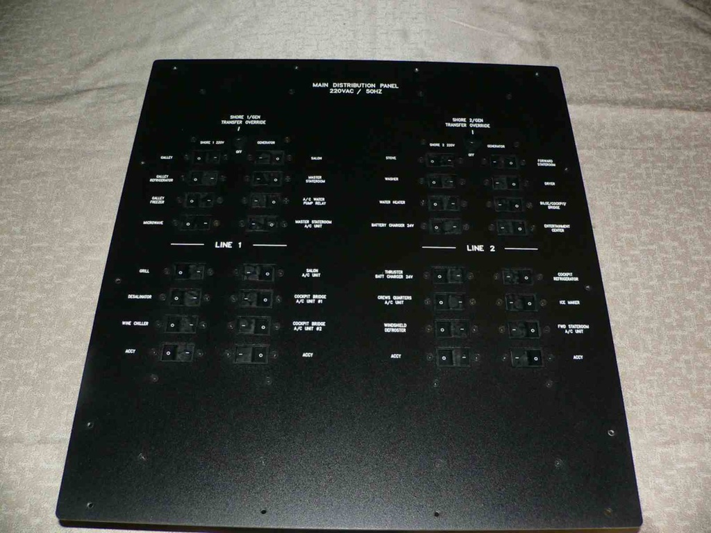 Panel 55DA, Sea Ray Part# 1839652, Main Distrubution Panel