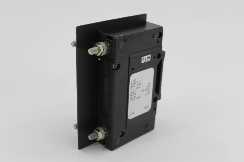 E-Series Circuit Breaker, Black toggle, Double Pole , Rectangular cutout